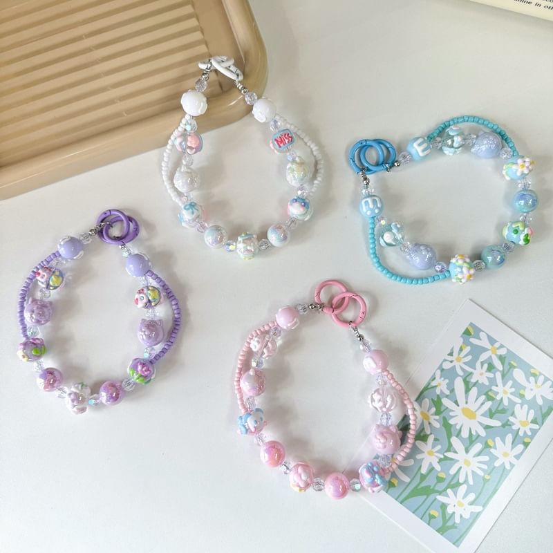 Layered Strap Bead Phone