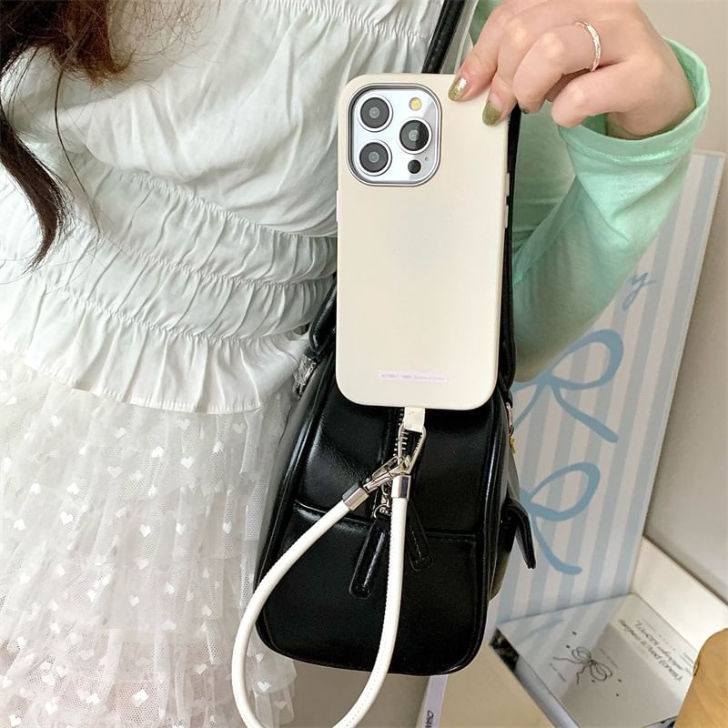 Phone Case Leather Plain Faux