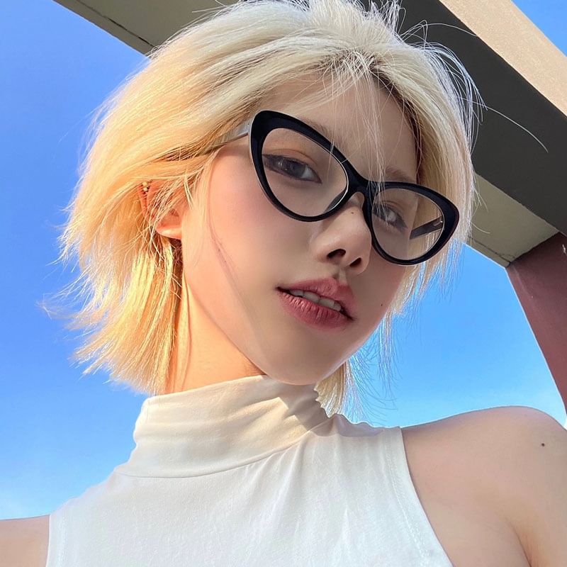 Cat Eyeglasses Eye Plain