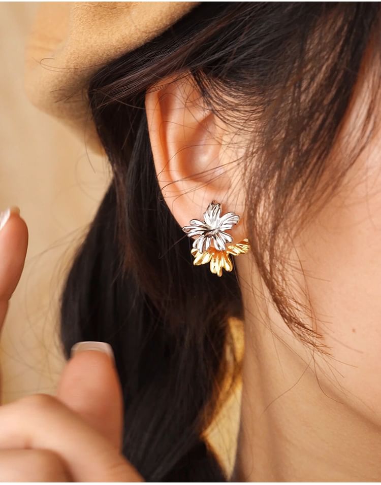 Floral Alloy Jacket Cuff / Ear