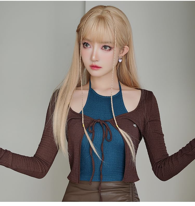 Drop Bow Earring Heart Alloy