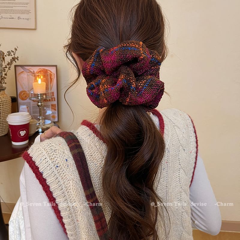 Scrunchie Plaid Hair