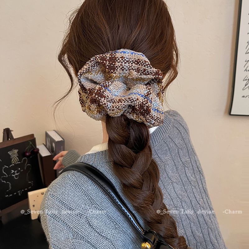 Scrunchie Plaid Hair