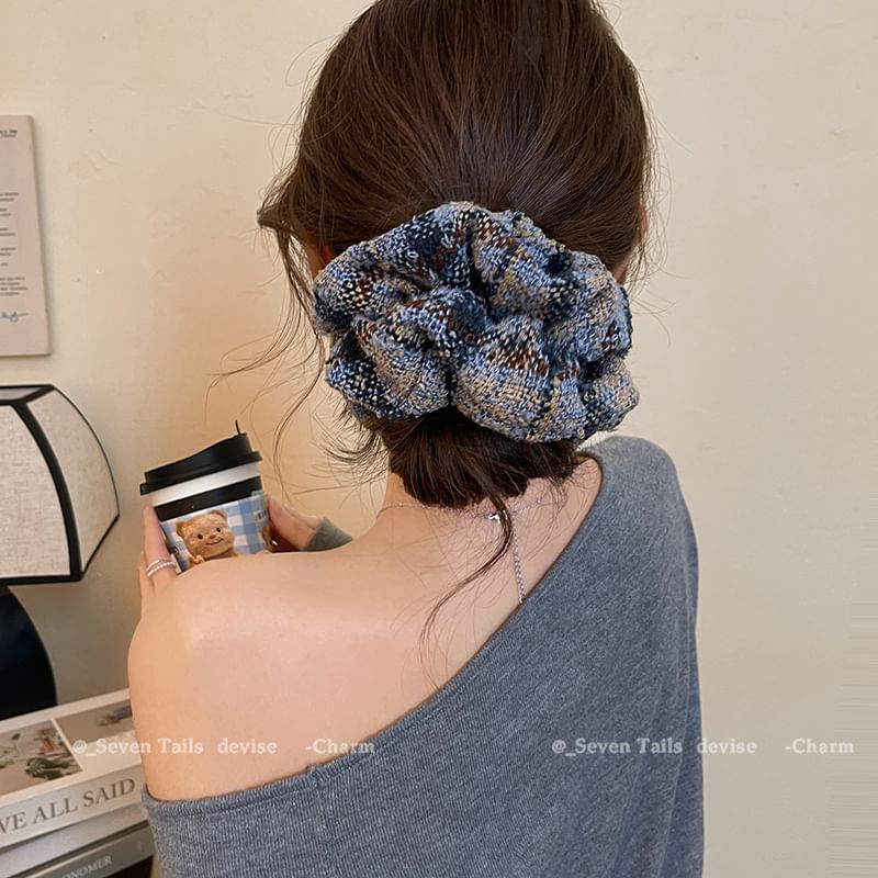 Scrunchie Plaid Hair