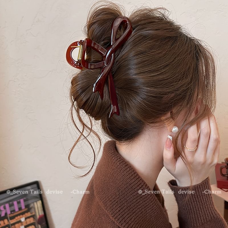 Claw Bow Plain Hair