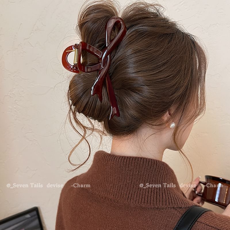 Claw Bow Plain Hair