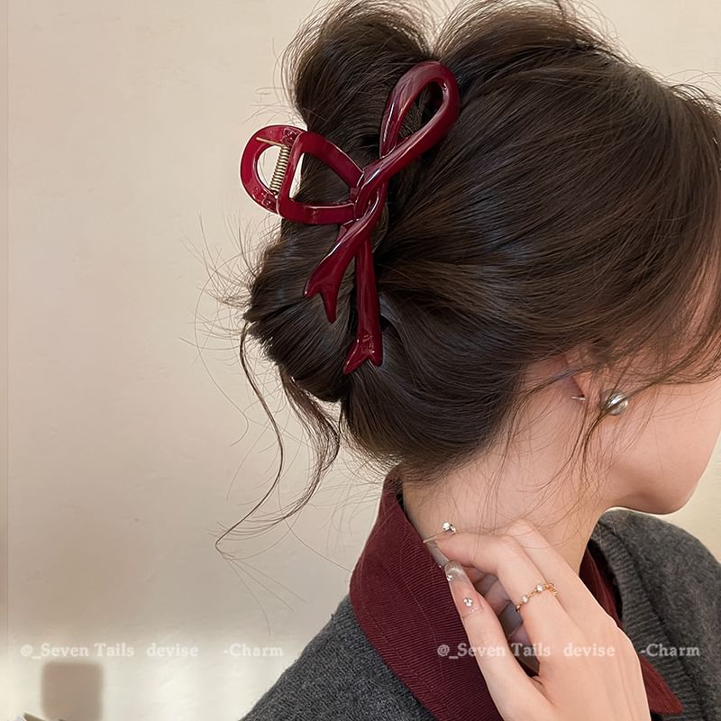 Claw Bow Plain Hair