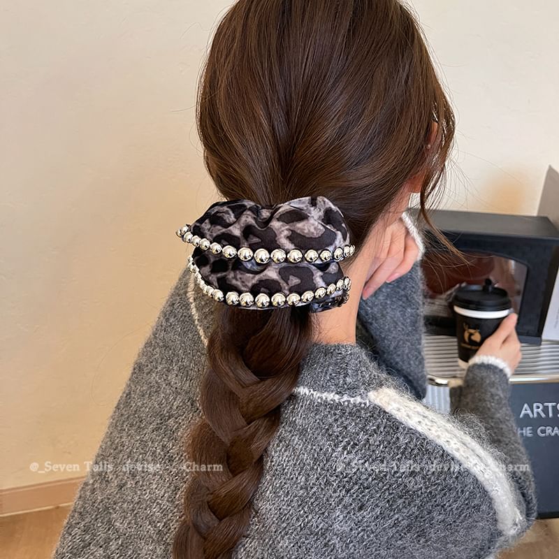 Scrunchie Leopard Hair