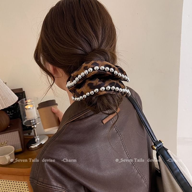 Scrunchie Leopard Hair