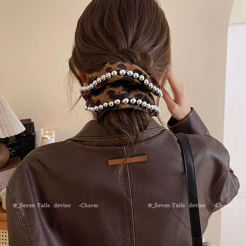 Scrunchie Leopard Hair