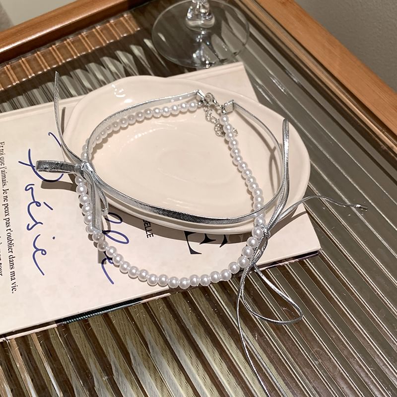 Set Heart Braded / Layered Necklace