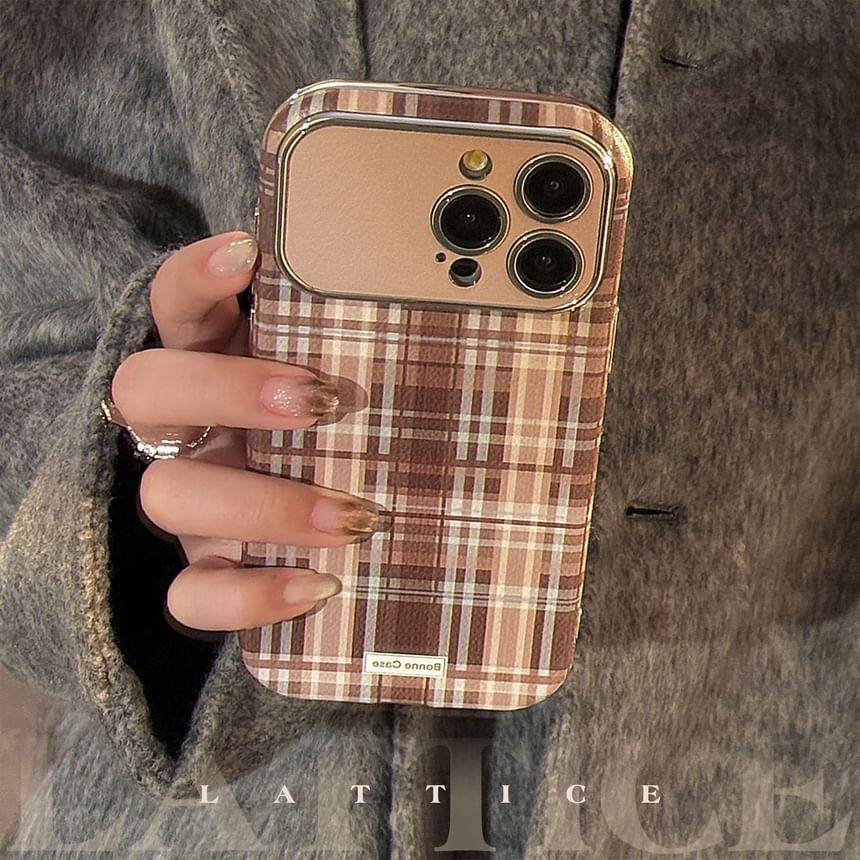 Case Phone Set Plaid Strap /