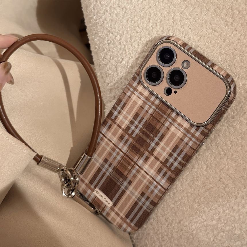Case Phone Set Plaid Strap /