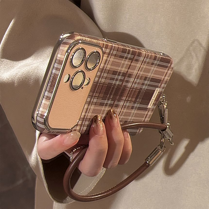 Case Phone Set Plaid Strap /