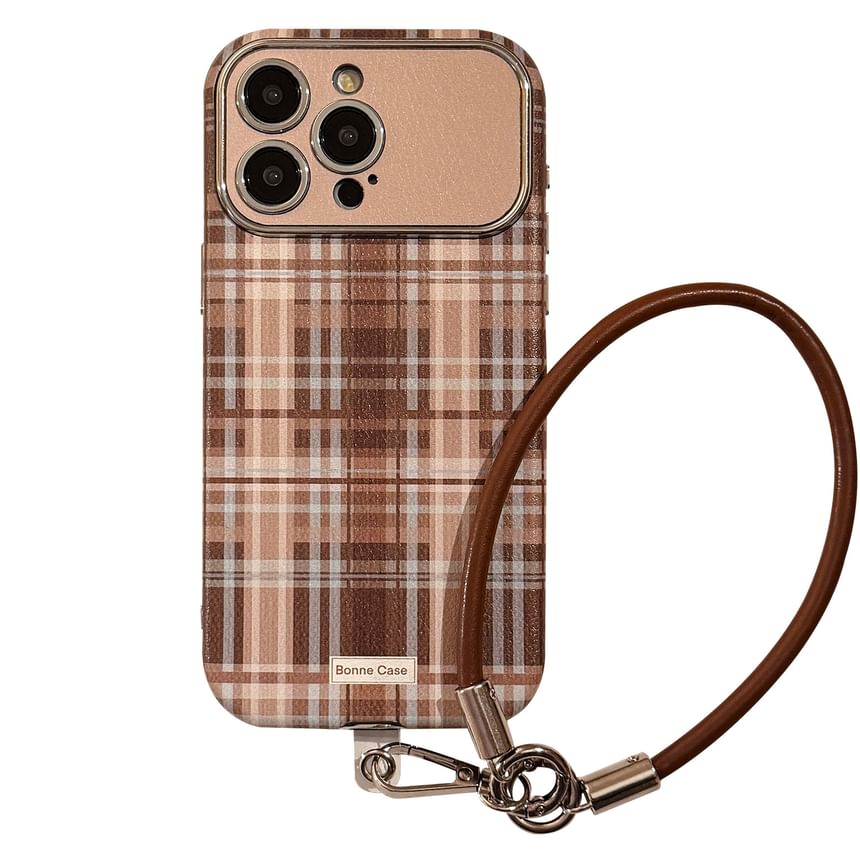 Case Phone Set Plaid Strap /