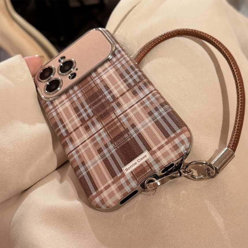Case Phone Set Plaid Strap /