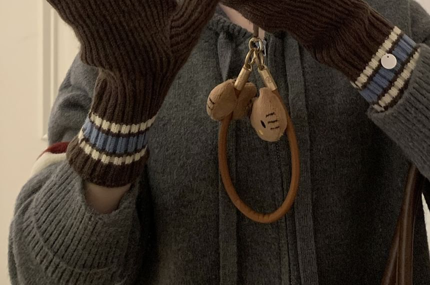 Block Knit Gloves Color