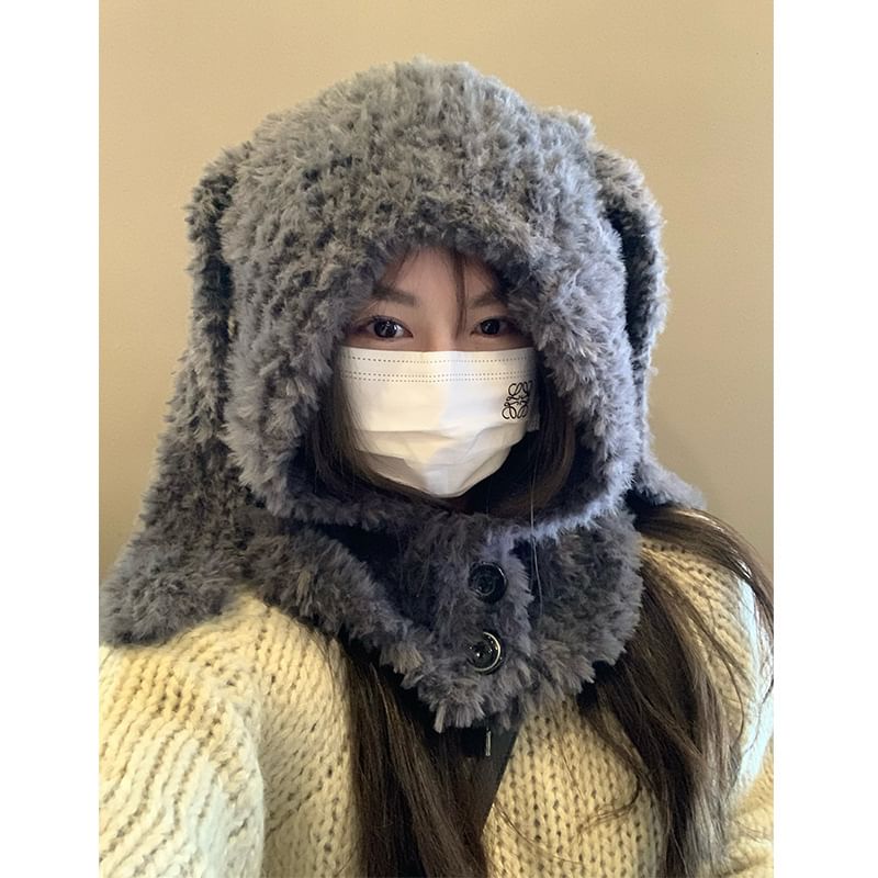 Ear Balaclava Chenille Rabbit