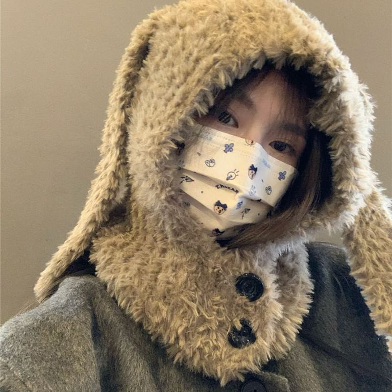 Ear Balaclava Chenille Rabbit