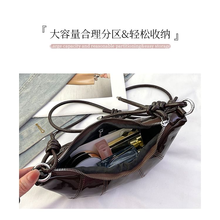 Crossbody Faux Bag Leather Plain