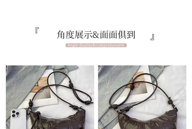 Crossbody Faux Bag Leather Plain