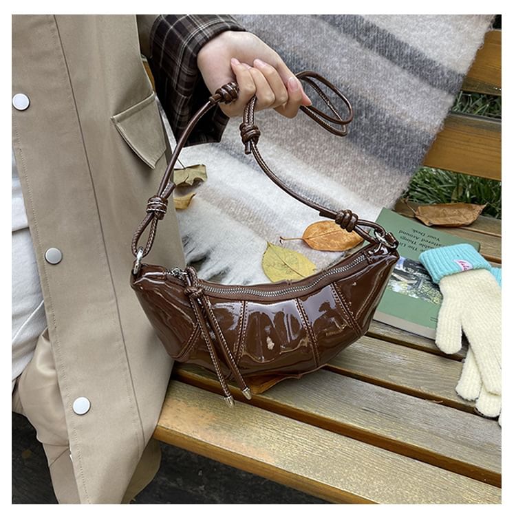 Crossbody Faux Bag Leather Plain