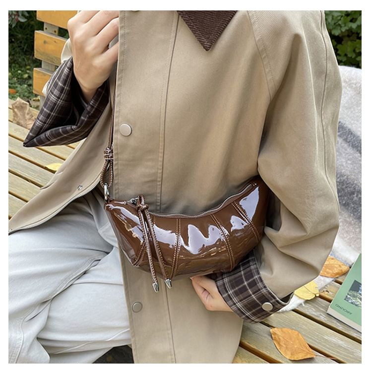 Crossbody Faux Bag Leather Plain