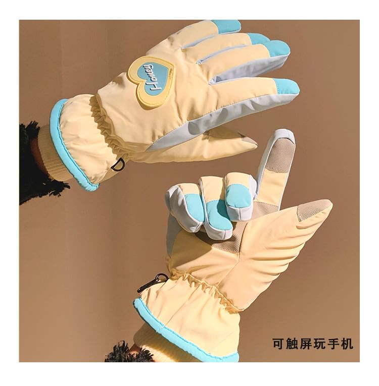 Gloves Heart Two Tone