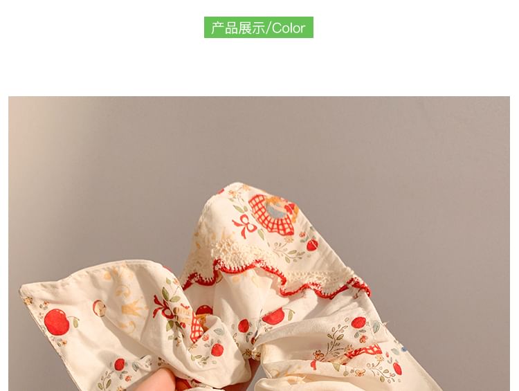 Bow Trim Scrunchie Lace