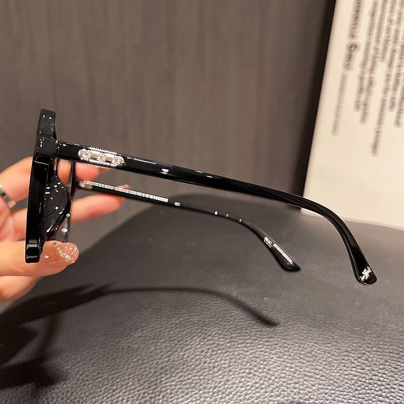 Blue Square Glasses Blocking Light