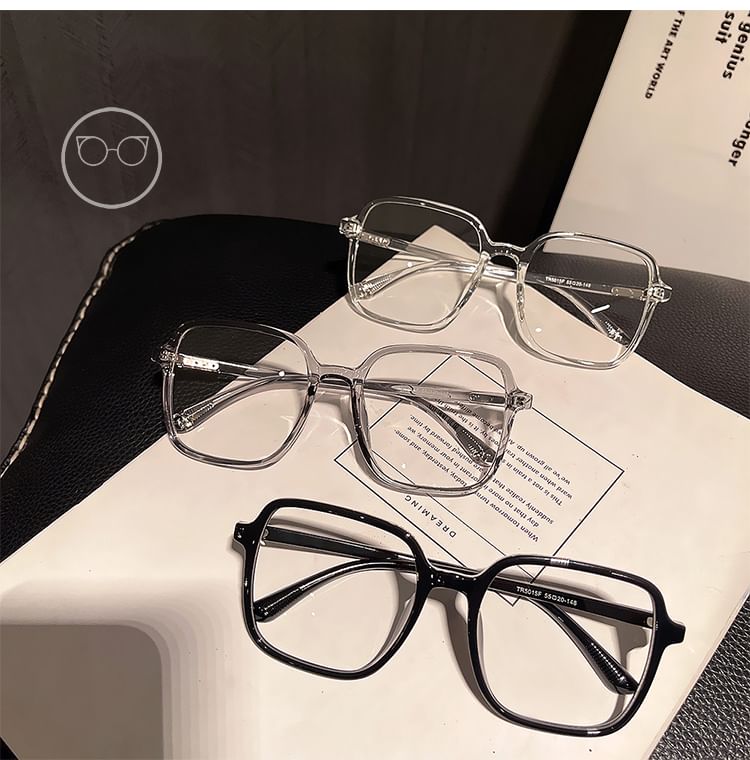 Blue Square Glasses Blocking Light