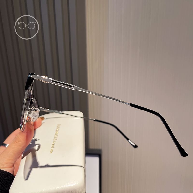 Light Square Glasses Blue Blocking