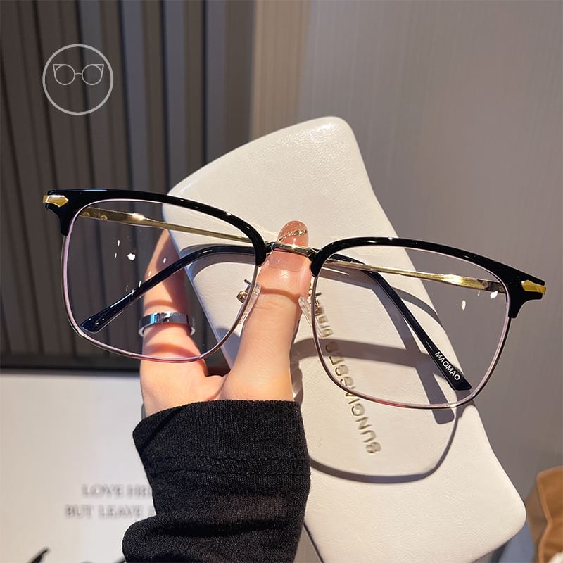 Light Square Glasses Blue Blocking