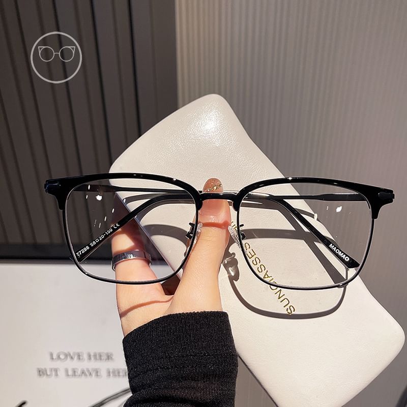 Light Square Glasses Blue Blocking