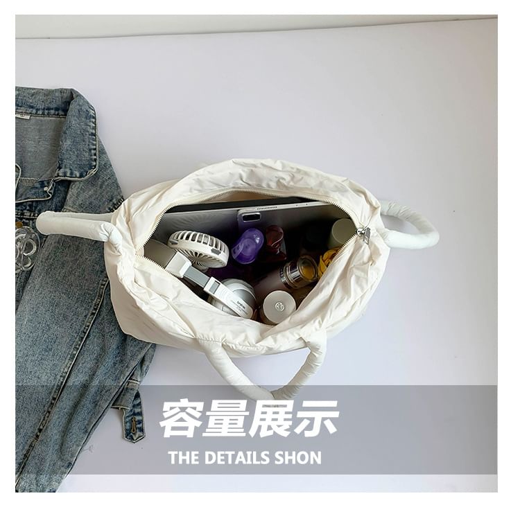 Tote Puffer Bag Plain Crossbody