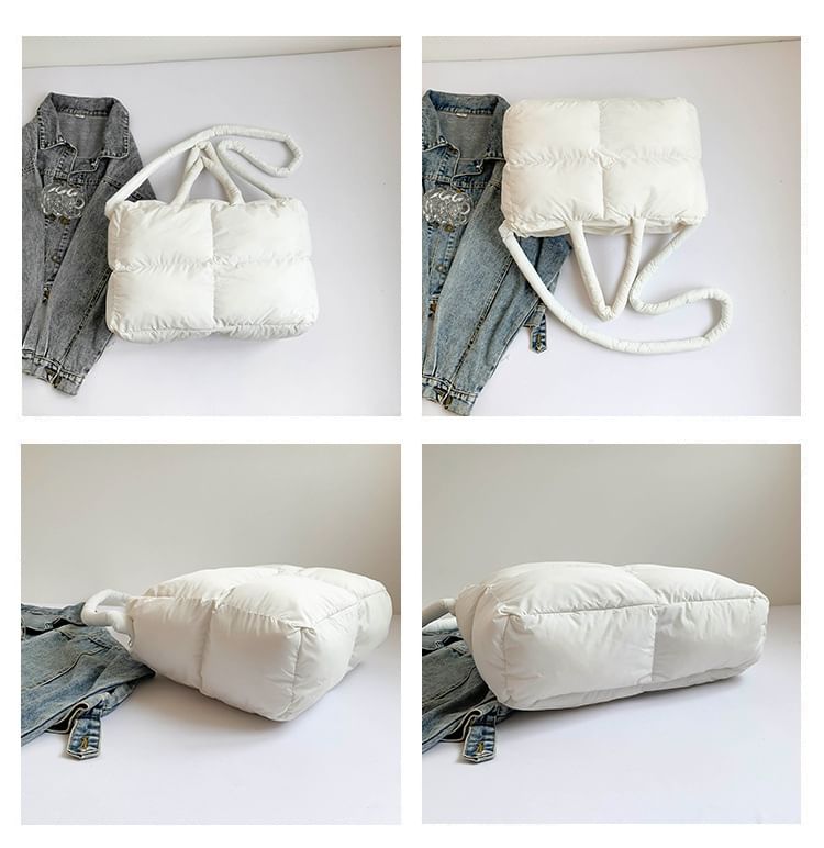 Tote Puffer Bag Plain Crossbody