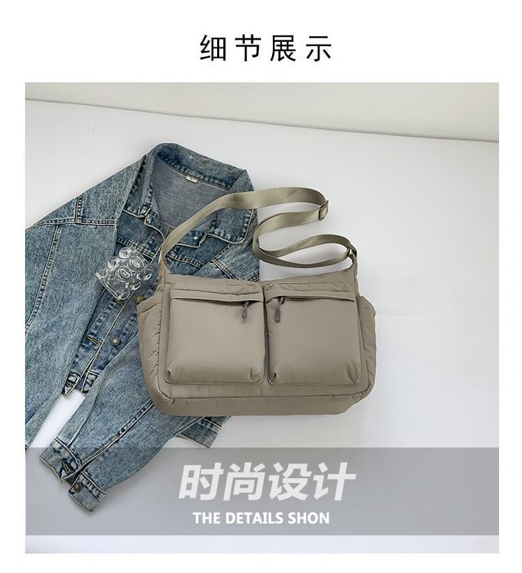 Nylon Bag Plain Messenger