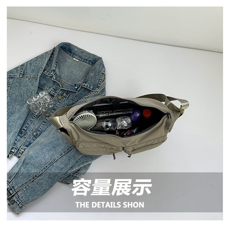 Nylon Bag Plain Messenger