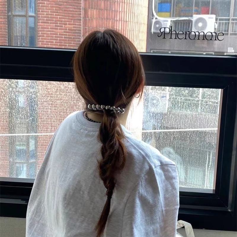 Bead Hair Clip Alloy Polished