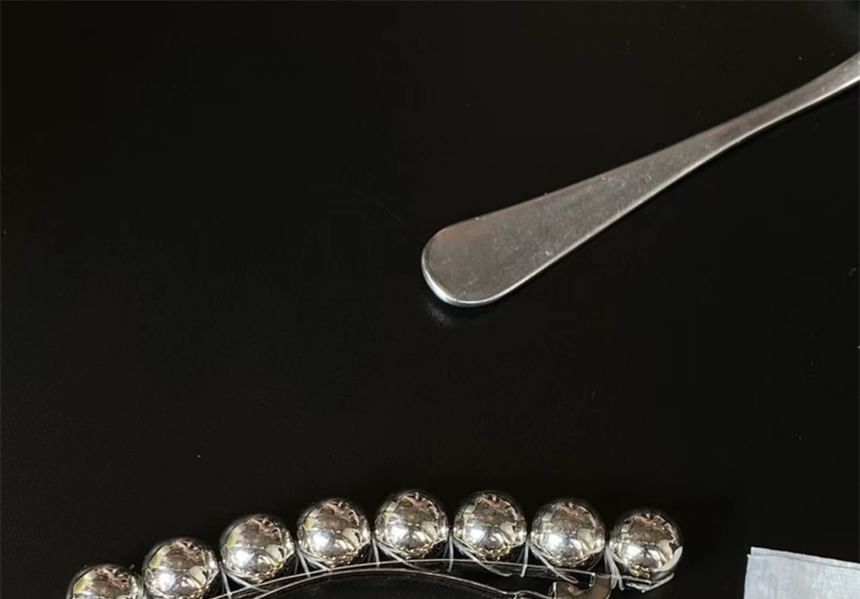 Bead Hair Clip Alloy Polished