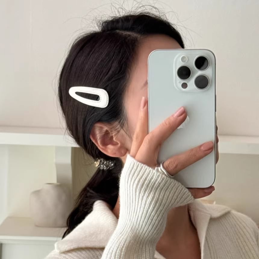 Designs) Leather 2: Set Faux (Various of Hair Clip