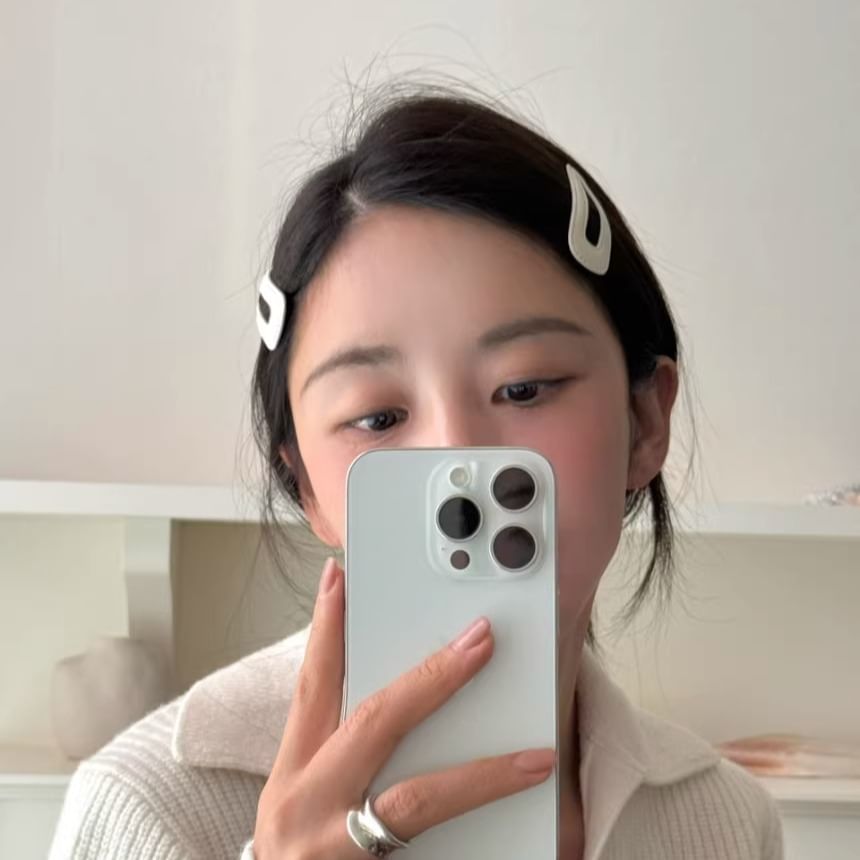 Designs) Leather 2: Set Faux (Various of Hair Clip