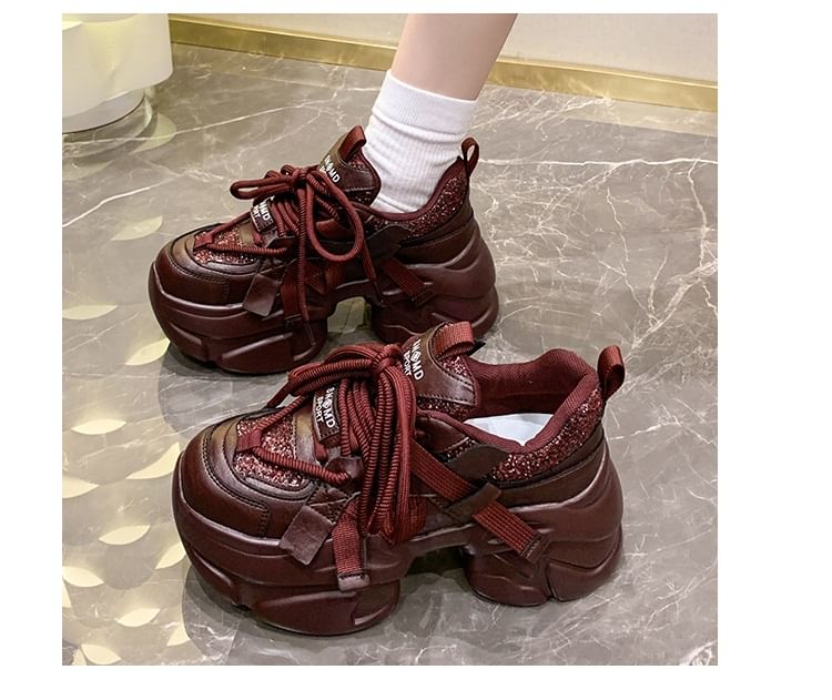 Sneakers Platform Lettering
