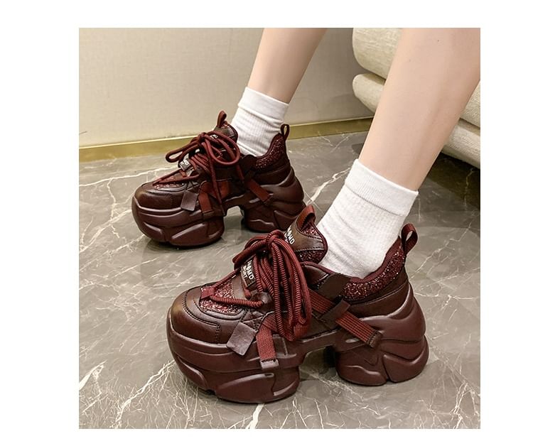 Sneakers Platform Lettering