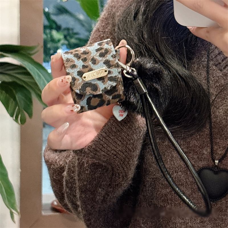 Strap Case Print Skin Pom AirPods / Earphone Pro Leopard