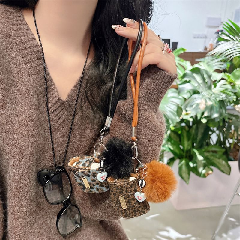 Strap Case Print Skin Pom AirPods / Earphone Pro Leopard