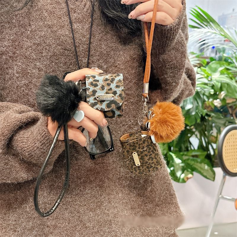 Strap Case Print Skin Pom AirPods / Earphone Pro Leopard