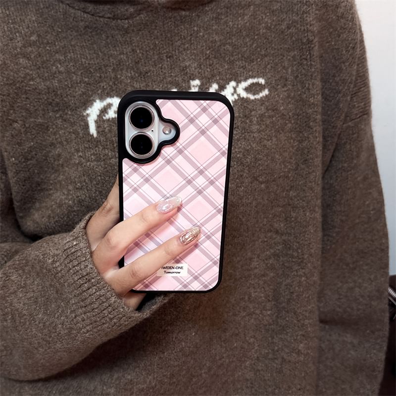 Ribbon Case Adhesive Set Decoration Plaid / Phone