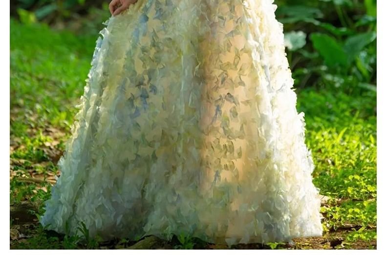 Gown A-Line Strapless Patterned Evening