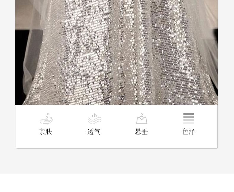 Sheath Sequined Scoop Evening Neck Gown